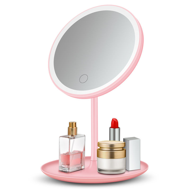 Mini Led Make-up Mirror 5 Times Magnifying Glass USB Rechargeable Dressing Mirror Portable Mirror with Light Mini Led Make-up Mirror 5 Times Magnifying Glass USB Rechargeable Dressing Mirror Portable Mirror with Light