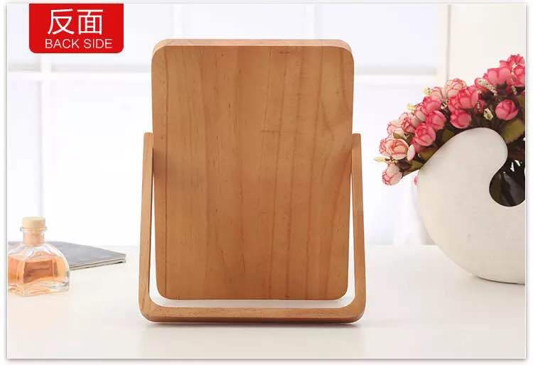 Creative Wooden High Clearness Makeup Mirror Folding Mirror Desktop Beauty Dressing Mirror Book Desktop Large Princess Mirror Creative Wooden High Clearness Makeup Mirror Folding Mirror Desktop Beauty Dressing Mirror Book Desktop Large Princess Mirror
