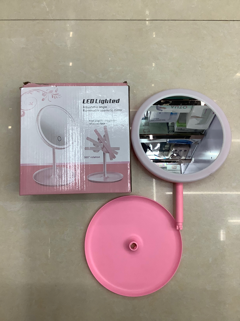 Hot Sale Makeup Mirror LED Light Mirror Portable Three-Color Adjustable Dressing Mirror Desktop Beauty Dormitory Makeup Mirror with Light Hot Sale Makeup Mirror LED Light Mirror Portable Three-Color Adjustable Dressing Mirror Desktop Beauty Dormitory Makeup Mirror with Light