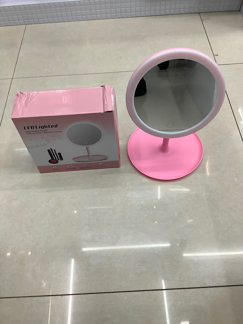 Hot Sale Makeup Mirror LED Light Mirror Portable Three-Color Adjustable Dressing Mirror Desktop Beauty Dormitory Makeup Mirror with Light Hot Sale Makeup Mirror LED Light Mirror Portable Three-Color Adjustable Dressing Mirror Desktop Beauty Dormitory Makeup Mirror with Light