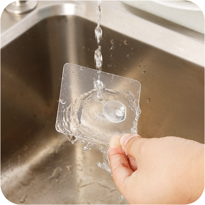 Stall Hot Transparent Adhesive Office Supplies Hook Kitchen Punch-Free Seamless Hook Bathroom Ideas Sticky Hook