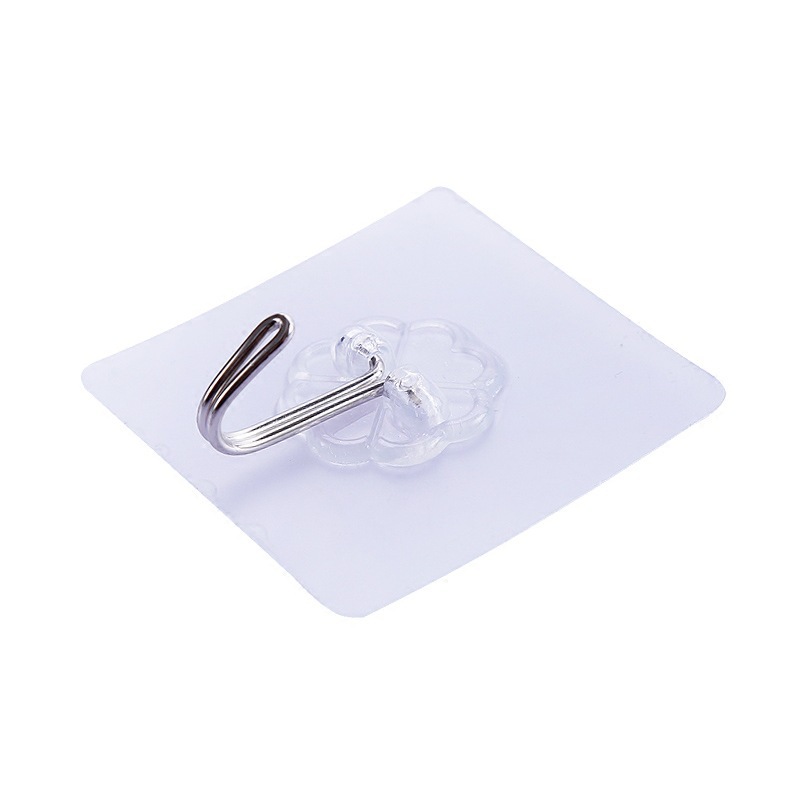 Stall Hot Transparent Adhesive Office Supplies Hook Kitchen Punch-Free Seamless Hook Bathroom Ideas Sticky Hook