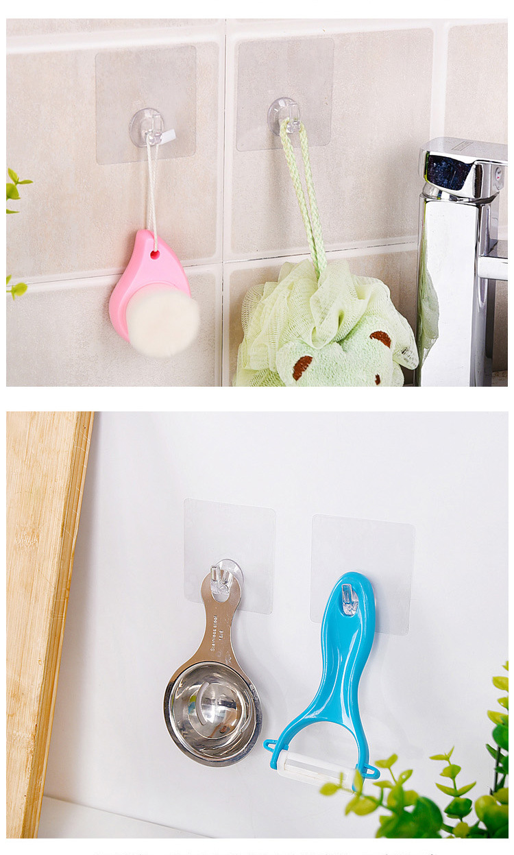 Stall Hot Transparent Adhesive Office Supplies Hook Kitchen Punch-Free Seamless Hook Bathroom Ideas Sticky Hook Stall Hot Transparent Adhesive Office Supplies Hook Kitchen Punch-Free Seamless Hook Bathroom Ideas Sticky Hook