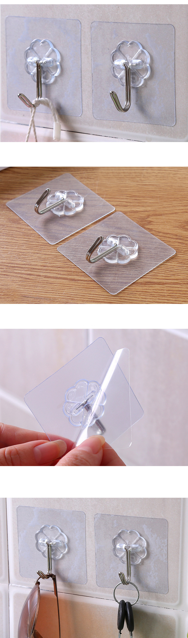 Stall Hot Transparent Adhesive Office Supplies Hook Kitchen Punch-Free Seamless Hook Bathroom Ideas Sticky Hook Stall Hot Transparent Adhesive Office Supplies Hook Kitchen Punch-Free Seamless Hook Bathroom Ideas Sticky Hook