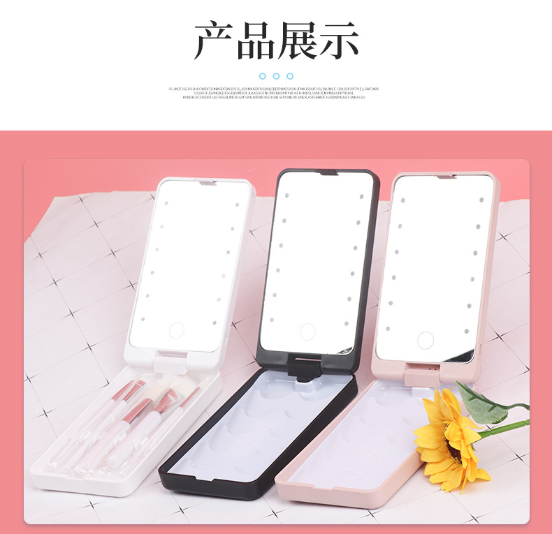 Foldable Rotating Storage Led Storage Makeup Mirror Dormitory Beauty Dressing Mirror Fill Light Storage Travel Makeup Mirror Foldable Rotating Storage Led Storage Makeup Mirror Dormitory Beauty Dressing Mirror Fill Light Storage Travel Makeup Mirror