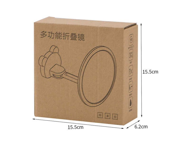 Wall-Mounted Cosmetic Mirror Bathroom Nailless Seamless Magic Stickers Folding round Mirror Waterproof Adjustable Angle Dressing Mirror Wall-Mounted Cosmetic Mirror Bathroom Nailless Seamless Magic Stickers Folding round Mirror Waterproof Adjustable Angle Dressing Mirror
