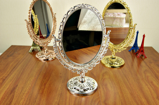 Desktop Mirror Double-sided Make-up Mirror Dressing Mirror 32cm High Amplifier Function Wholesale Desktop Mirror Double-sided Make-up Mirror Dressing Mirror 32cm High Amplifier Function Wholesale