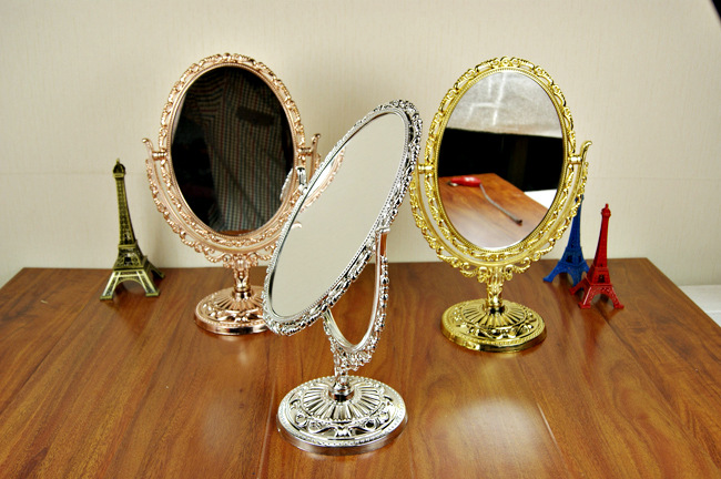 Desktop Mirror Double-sided Make-up Mirror Dressing Mirror 32cm High Amplifier Function Wholesale Desktop Mirror Double-sided Make-up Mirror Dressing Mirror 32cm High Amplifier Function Wholesale