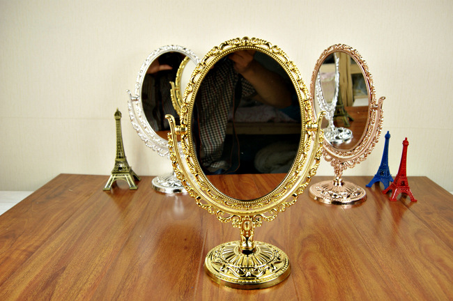 Desktop Mirror Double-sided Make-up Mirror Dressing Mirror 32cm High Amplifier Function Wholesale Desktop Mirror Double-sided Make-up Mirror Dressing Mirror 32cm High Amplifier Function Wholesale
