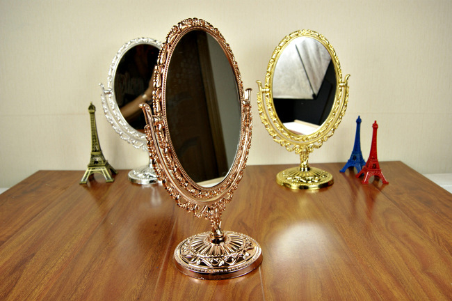 Desktop Mirror Double-sided Make-up Mirror Dressing Mirror 32cm High Amplifier Function Wholesale Desktop Mirror Double-sided Make-up Mirror Dressing Mirror 32cm High Amplifier Function Wholesale