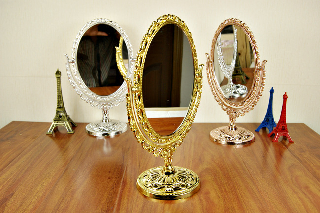 Desktop Mirror Double-sided Make-up Mirror Dressing Mirror 32cm High Amplifier Function Wholesale Desktop Mirror Double-sided Make-up Mirror Dressing Mirror 32cm High Amplifier Function Wholesale