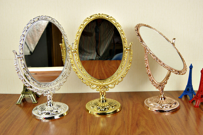 Desktop Mirror Double-sided Make-up Mirror Dressing Mirror 32cm High Amplifier Function Wholesale Desktop Mirror Double-sided Make-up Mirror Dressing Mirror 32cm High Amplifier Function Wholesale