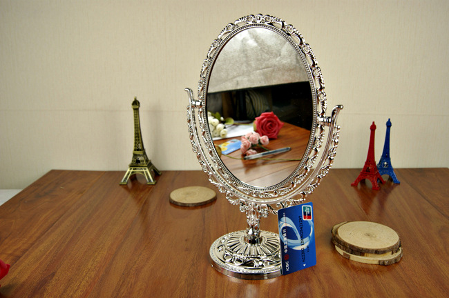 Desktop Mirror Double-sided Make-up Mirror Dressing Mirror 32cm High Amplifier Function Wholesale Desktop Mirror Double-sided Make-up Mirror Dressing Mirror 32cm High Amplifier Function Wholesale