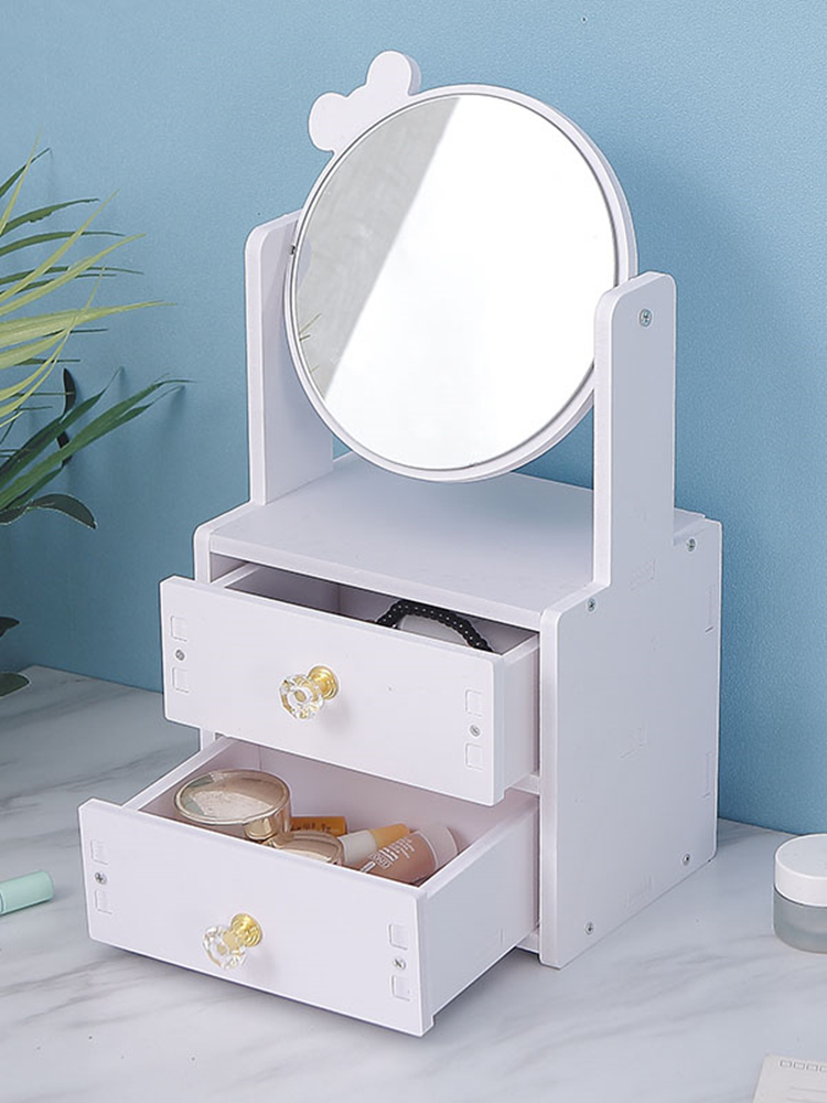 Dressing mirror dormitory girl dressing mirror princess flip portable small mirror