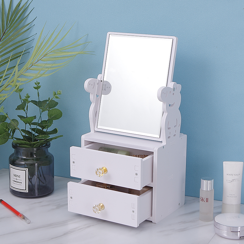 Dressing mirror dormitory girl dressing mirror princess flip portable small mirror Dressing mirror dormitory girl dressing mirror princess flip portable small mirror