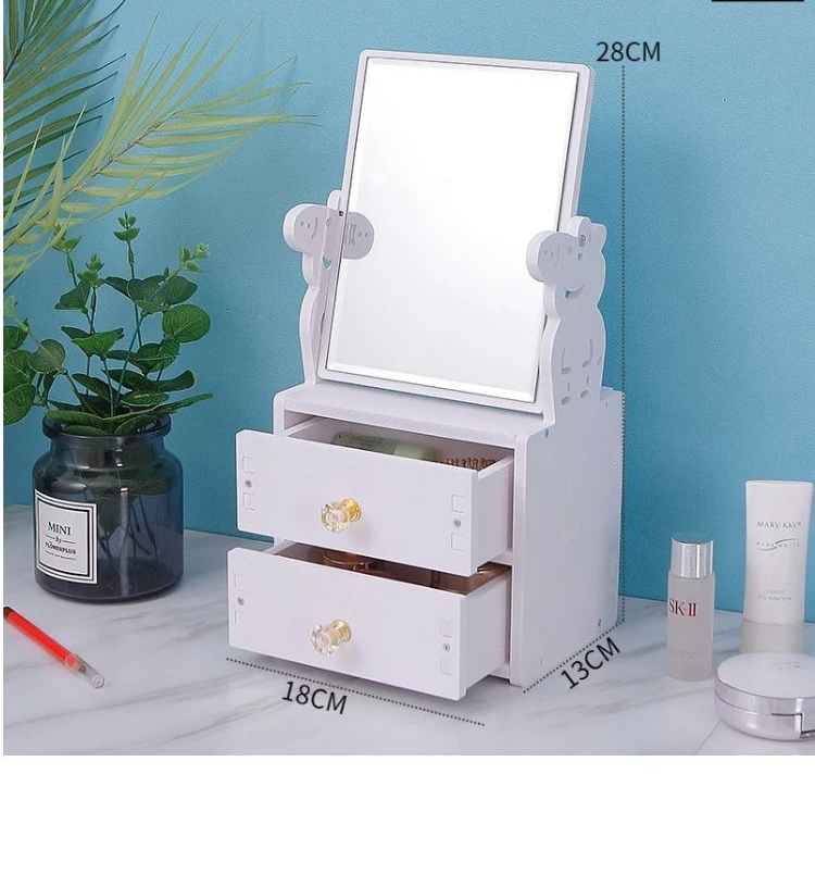 Dressing mirror dormitory girl dressing mirror princess flip portable small mirror Dressing mirror dormitory girl dressing mirror princess flip portable small mirror