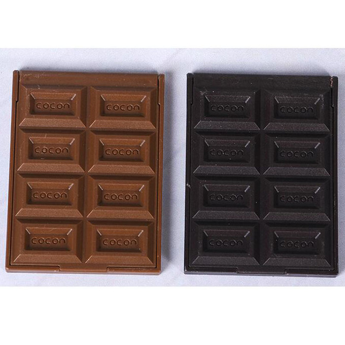 Korean creative personality chocolate mirror portable desktop plastic dressing mirror supplies wholesale Korean creative personality chocolate mirror portable desktop plastic dressing mirror supplies wholesale