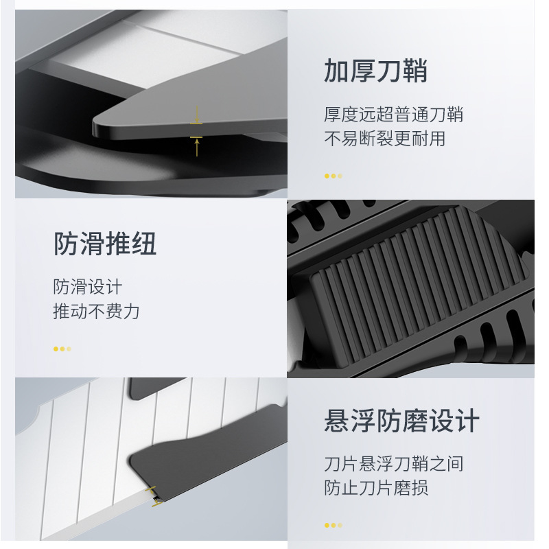 Factory Wholesale Art Knife Paper Cutter Heavy Aluminum Alloy Knife Holder Small Thickened Student Utility Knife Industrial Wallpaper