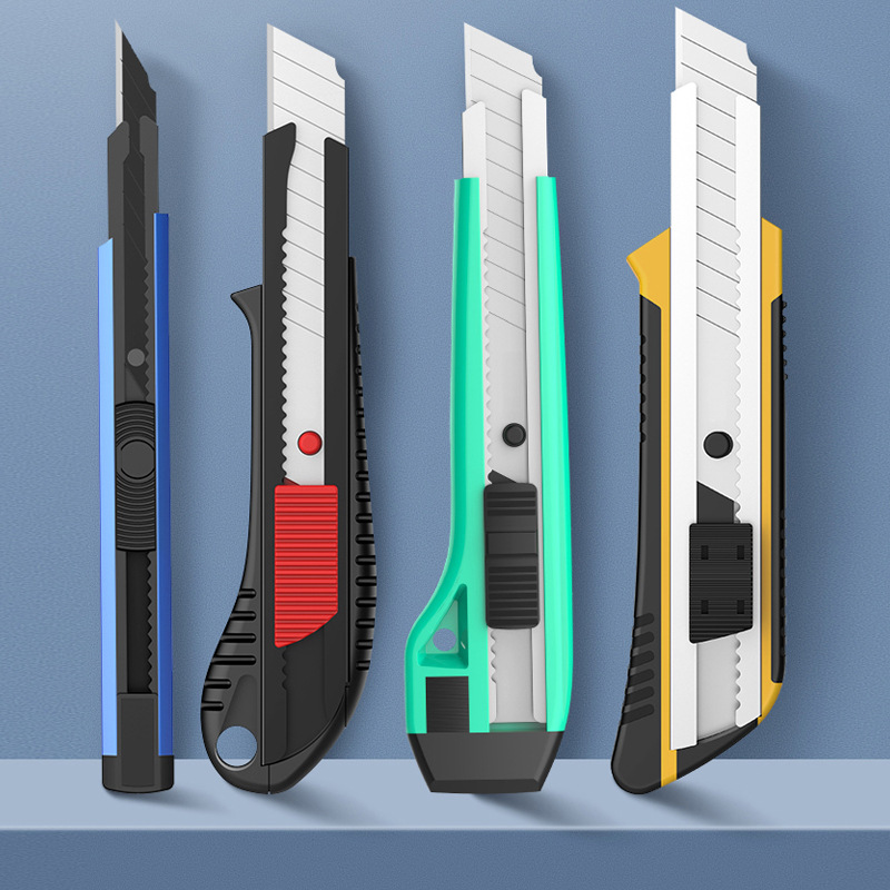 Factory Wholesale Art Knife Paper Cutter Heavy Aluminum Alloy Knife Holder Small Thickened Student Utility Knife Industrial Wallpaper
