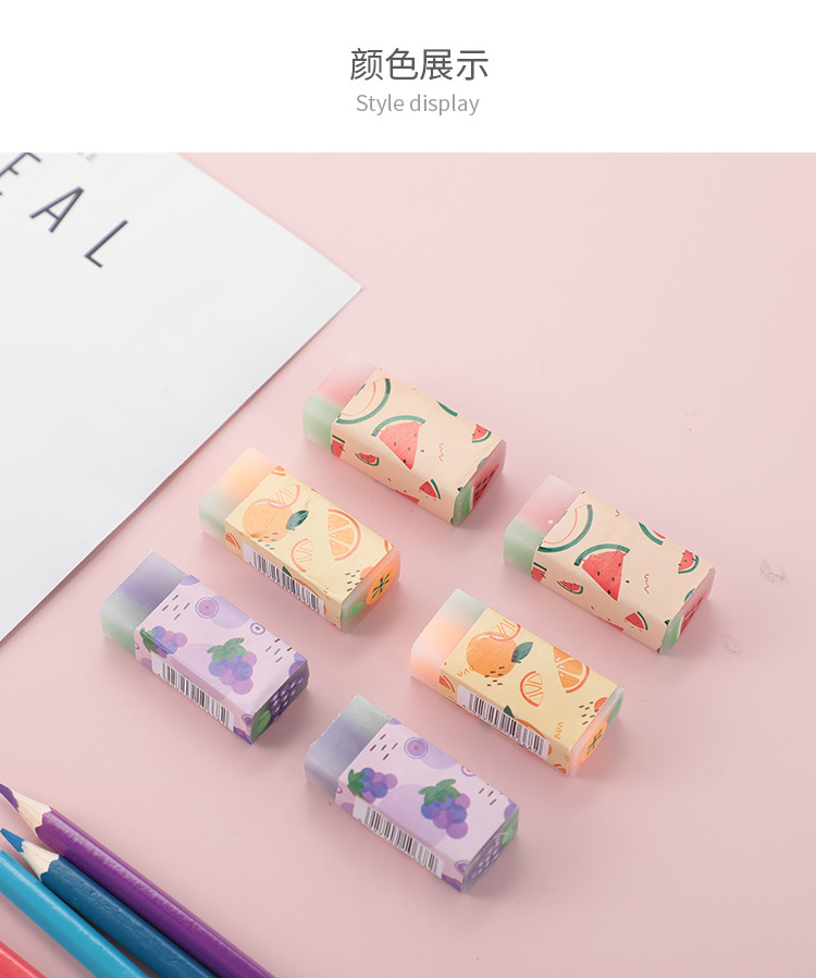 Customized Fruit Eraser Fragrant Cartoon Exam Eraser Painting Student 2B Eraser Creative Stationery Wholesale Customized Fruit Eraser Fragrant Cartoon Exam Eraser Painting Student 2B Eraser Creative Stationery Wholesale