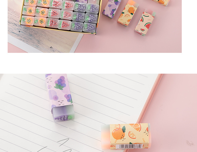 Customized Fruit Eraser Fragrant Cartoon Exam Eraser Painting Student 2B Eraser Creative Stationery Wholesale Customized Fruit Eraser Fragrant Cartoon Exam Eraser Painting Student 2B Eraser Creative Stationery Wholesale