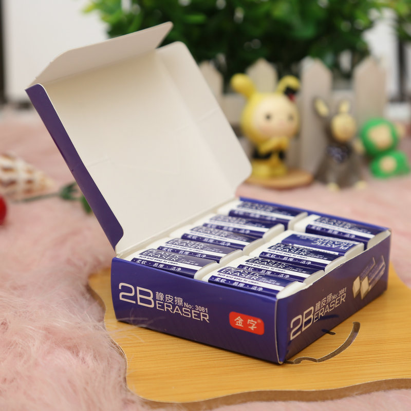 Factory Wholesale New 2B Eraser Exam Eraser Easy to Wipe Clean Eraser