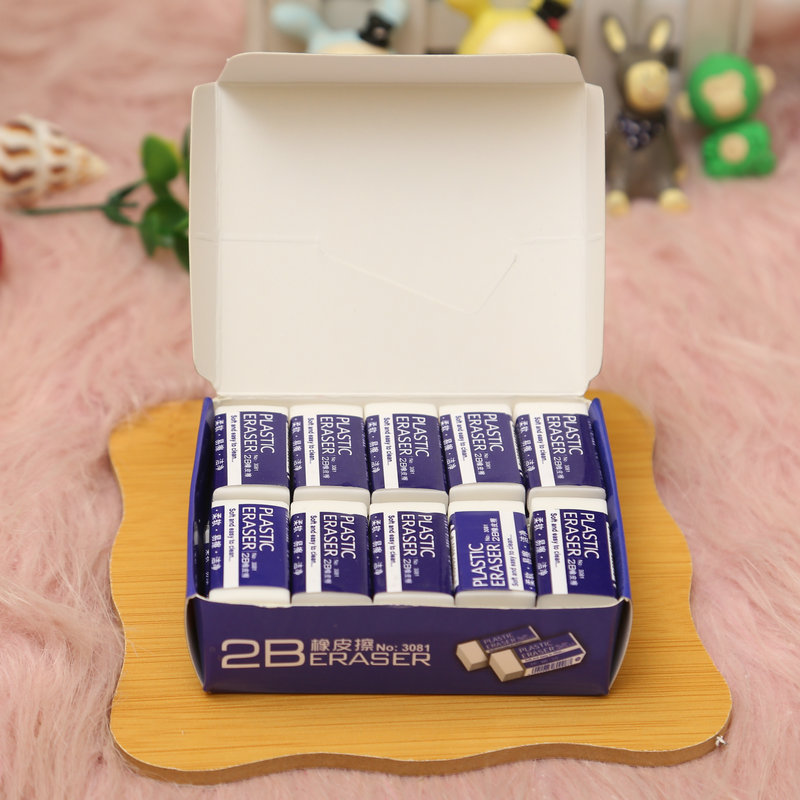 Factory Wholesale New 2B Eraser Exam Eraser Easy to Wipe Clean Eraser