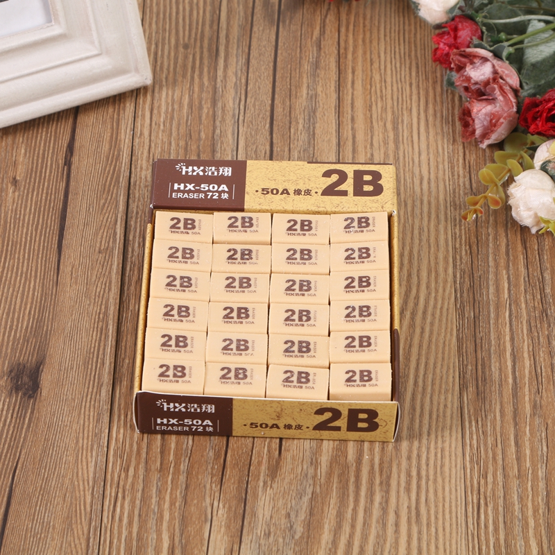 Haoxiang 2B rubber 50A rubber 72 boxes of learning supplies