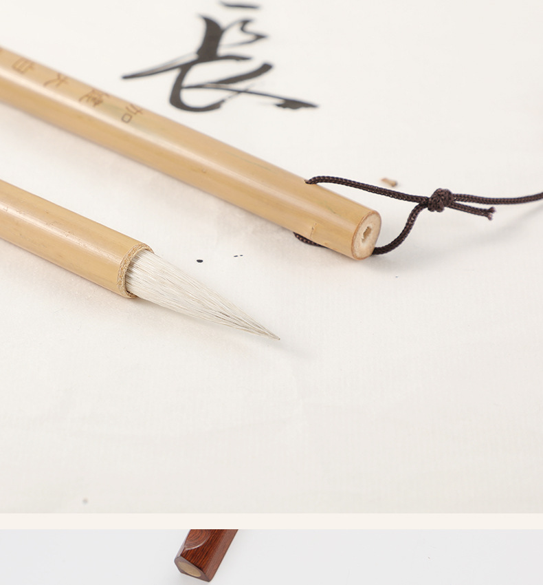 Calligraphy Class Class Writing Brush plus Jianda Baiyun Doubled Both Writing Brush Student Writing Practice Chinese Painting Orchid Bamboo Weasel's Hair Wholesale Calligraphy Class Class Writing Brush plus Jianda Baiyun Doubled Both Writing Brush Student Writing Practice Chinese Painting Orchid Bamboo Weasel's Hair Wholesale