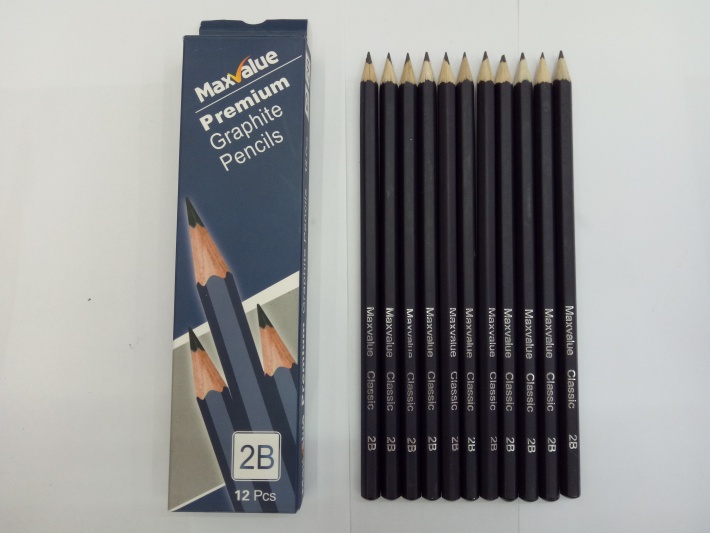 Maxvalue 12 2B no leather head pencil Maxvalue 12 2B no leather head pencil