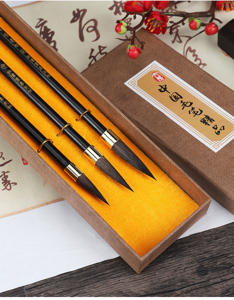 Authentic Pure Chinese Calligraphy Brush Pen Made of Cony Hair Writing Brush Writing Brushes for Regular Script in Large, Medium and Small Characters Calligraphy Set Writing Book Semi-Cursive Script Regular Script Adult Beginners' Writing Brush Authentic Pure Chinese Calligraphy Brush Pen Made of Cony Hair Writing Brush Writing Brushes for Regular Script in Large, Medium and Small Characters Calligraphy Set Writing Book Semi-Cursive Script Regular Script Adult Beginners' Writing Brush
