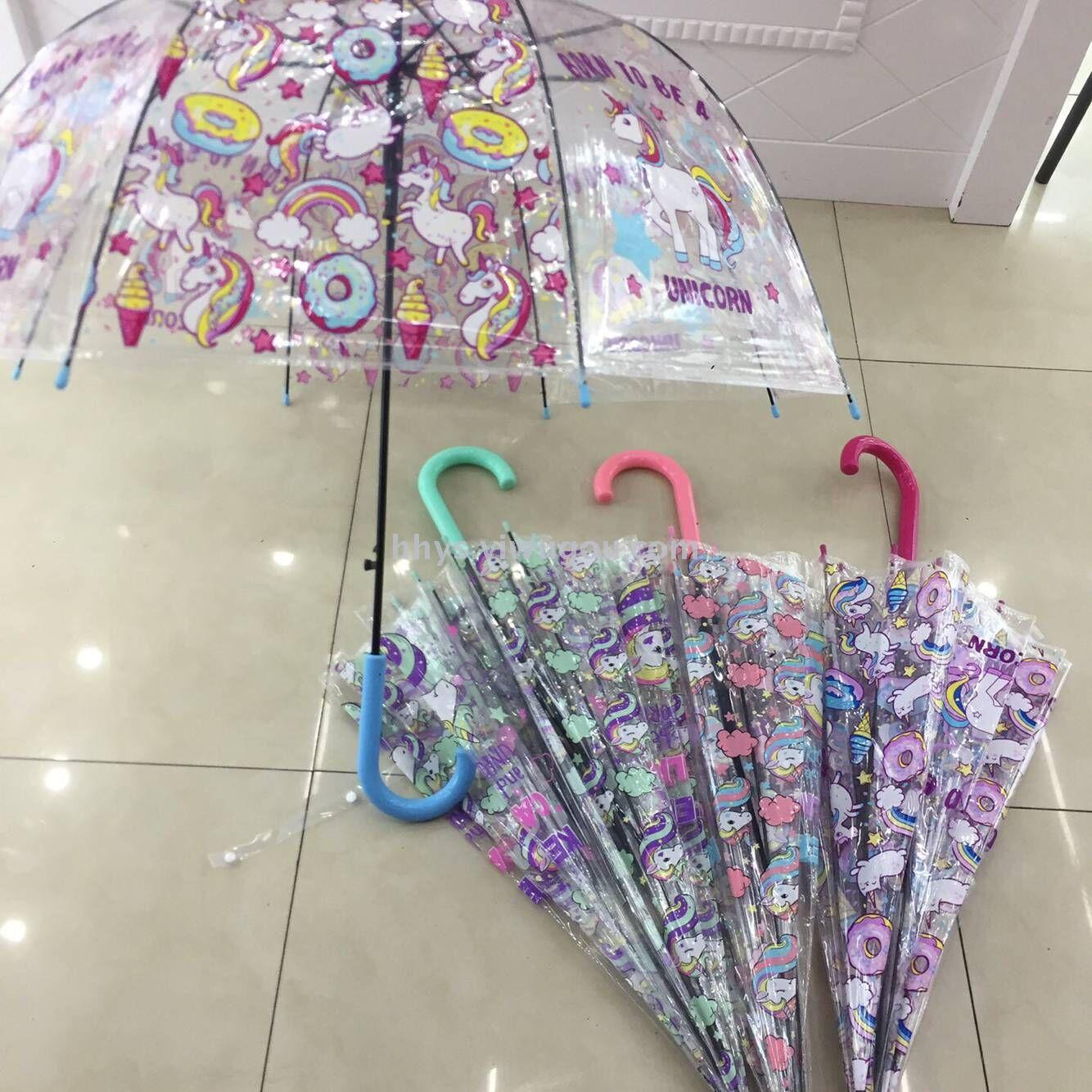 Transparent umbrella side umbrella, straight umbrella, umbrella, Transparent umbrella, Advertising umbrella, three-fold umbrella, children&#039;s umbrella