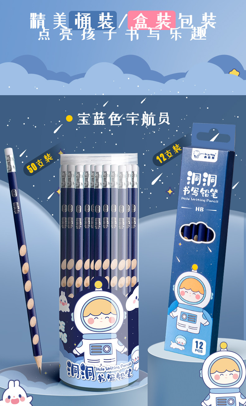 Kabaxiong Pencil for Pupils Groove Pencil Correct Grip Position 2B Triangle Grip Children Beginners 2 Ratio HB Pen Kabaxiong Pencil for Pupils Groove Pencil Correct Grip Position 2B Triangle Grip Children Beginners 2 Ratio HB Pen