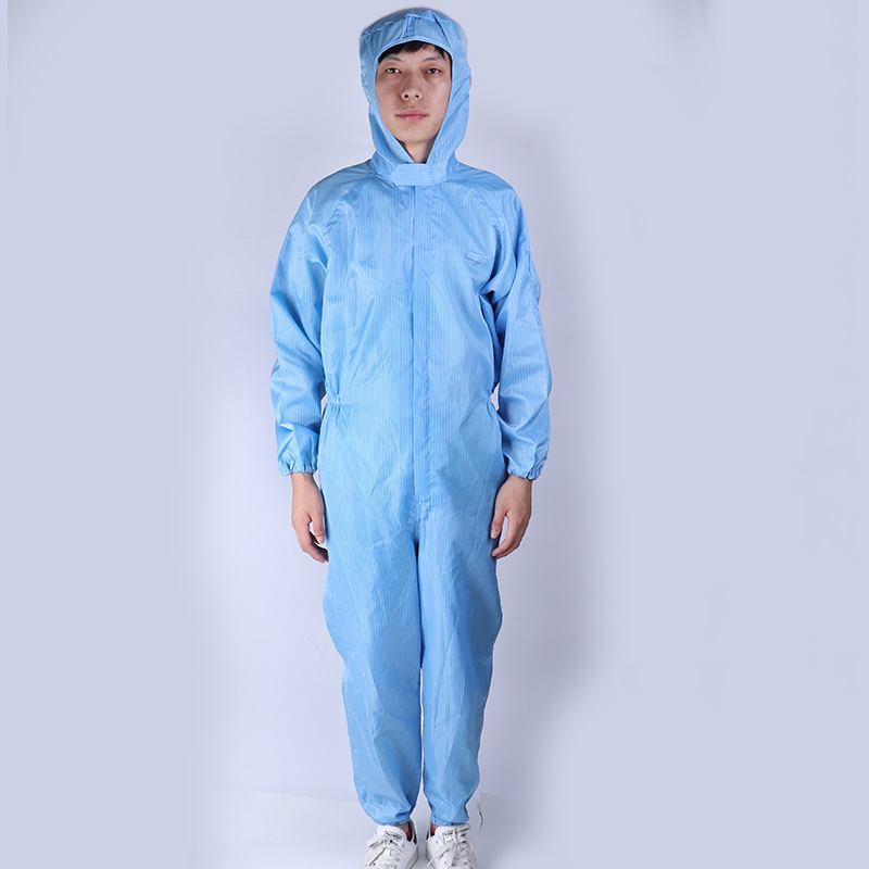 [Spot] ESD Coat Dust-Proof Purification Protective Clothing Electronic Food Factory Dust-Free Clean Static-Free Coverall