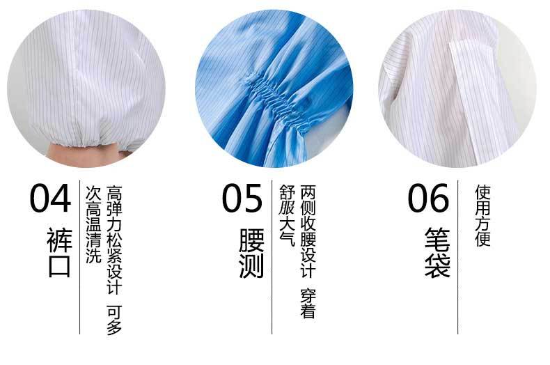 [Spot] ESD Coat Dust-Proof Purification Protective Clothing Electronic Food Factory Dust-Free Clean Static-Free Coverall