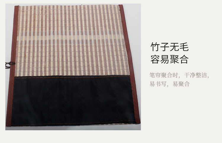 Factory Wholesale Writing Brush Pen Curtain Fixed Logo Breathable Moisture-Proof Calligraphy Writing Brush Storage Cloth Bag Bamboo Writing Brush Rolling Pencil Case Factory Wholesale Writing Brush Pen Curtain Fixed Logo Breathable Moisture-Proof Calligraphy Writing Brush Storage Cloth Bag Bamboo Writing Brush Rolling Pencil Case
