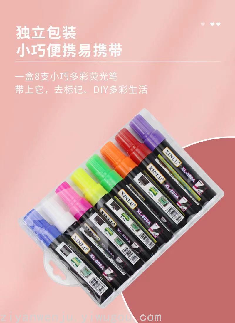 Liquid Chalk Large 8Mmled Electronic Light Board Fluorescent Pen 8 Color Blackboard Pen Water-Based Paint Pen Liquid Chalk Large 8Mmled Electronic Light Board Fluorescent Pen 8 Color Blackboard Pen Water-Based Paint Pen