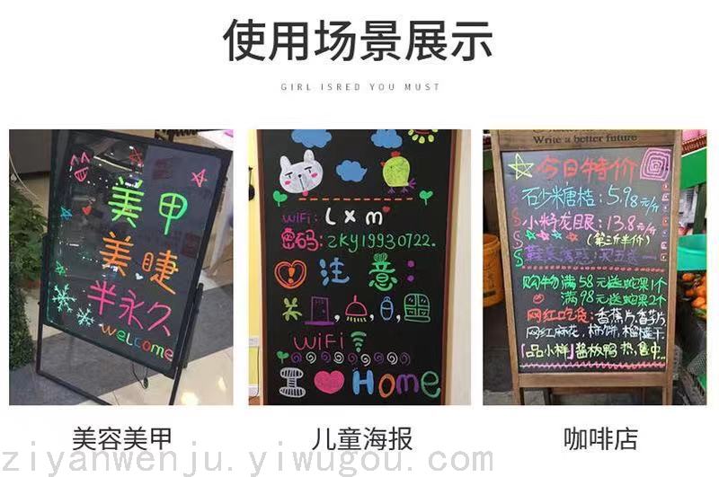 Liquid Chalk Large 8Mmled Electronic Light Board Fluorescent Pen 8 Color Blackboard Pen Water-Based Paint Pen Liquid Chalk Large 8Mmled Electronic Light Board Fluorescent Pen 8 Color Blackboard Pen Water-Based Paint Pen