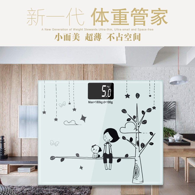 Weight Scale Smart Electronic Scale Body Scale Precision Mini Electronic Scale Printable Logo Gift Customization Weight Scale Smart Electronic Scale Body Scale Precision Mini Electronic Scale Printable Logo Gift Customization