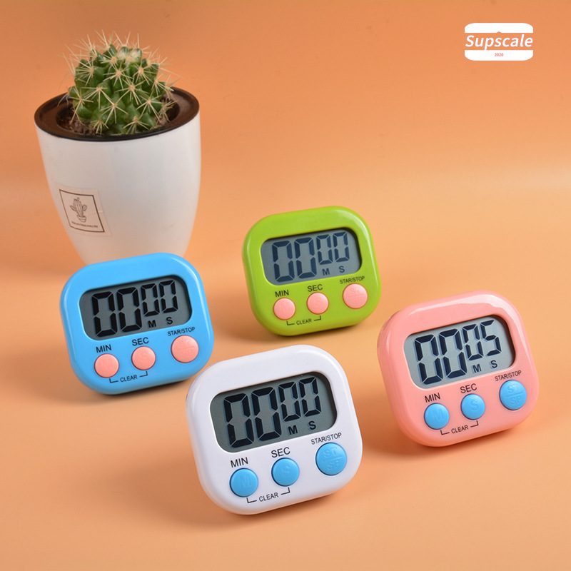 Student Timer Positive and Negative Timer Kitchen Timer Reminder Convenient Large Screen Electronic Timer Stopwatch
