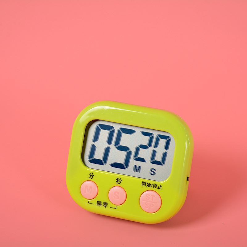 Student Timer Positive and Negative Timer Kitchen Timer Reminder Convenient Large Screen Electronic Timer Stopwatch
