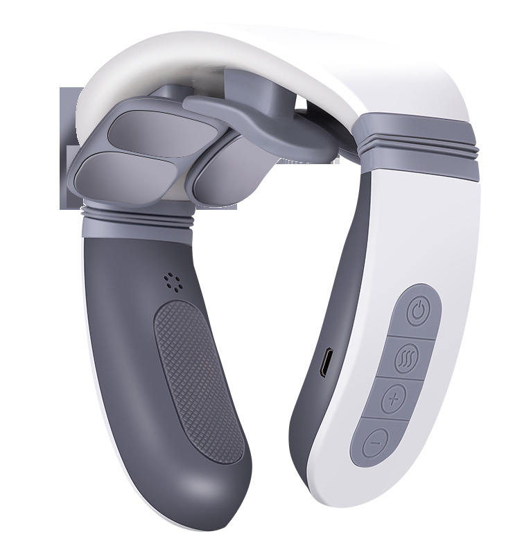 CrossBorder Wish HotSelling English SixHead Neck Protector Intelligent Electronic Pulse Shoulder and Neck Protector