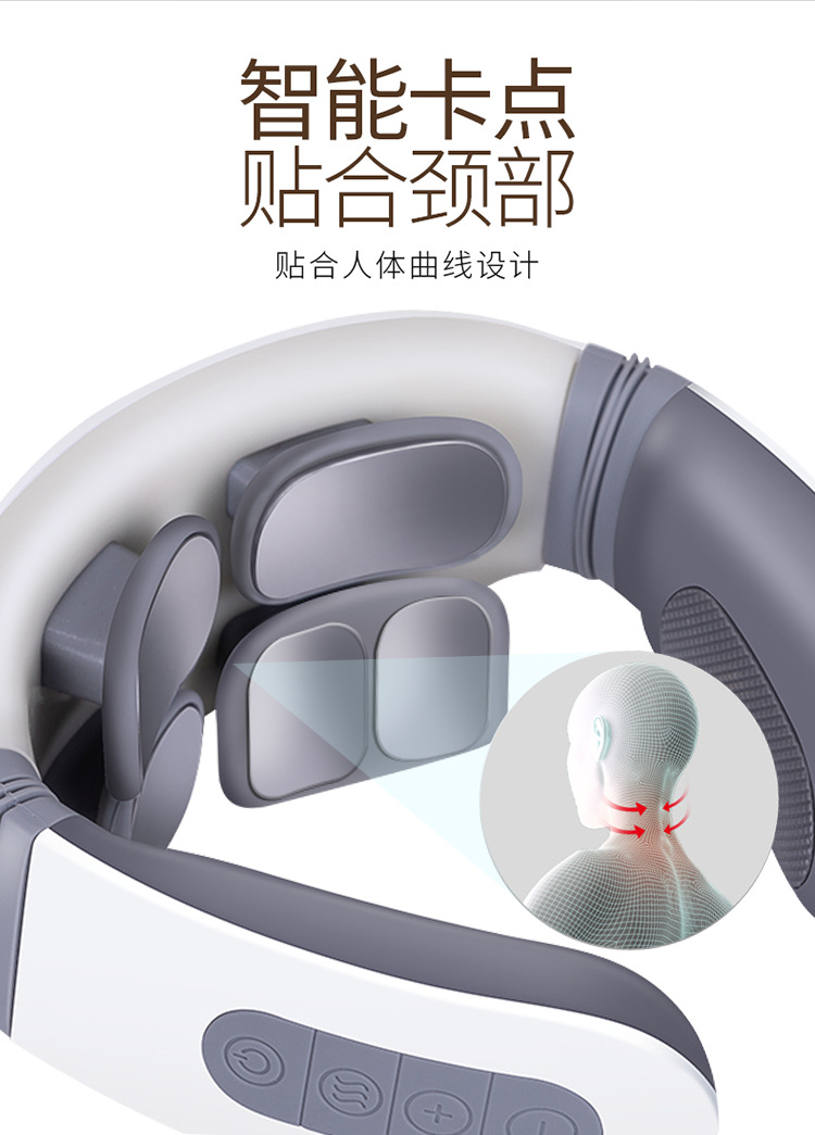 CrossBorder Wish HotSelling English SixHead Neck Protector Intelligent Electronic Pulse Shoulder and Neck Protector CrossBorder Wish HotSelling English SixHead Neck Protector Intelligent Electronic Pulse Shoulder and Neck Protector