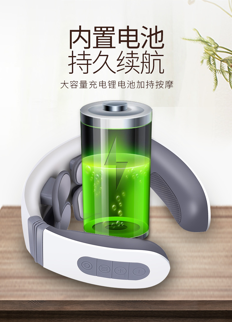 CrossBorder Wish HotSelling English SixHead Neck Protector Intelligent Electronic Pulse Shoulder and Neck Protector CrossBorder Wish HotSelling English SixHead Neck Protector Intelligent Electronic Pulse Shoulder and Neck Protector