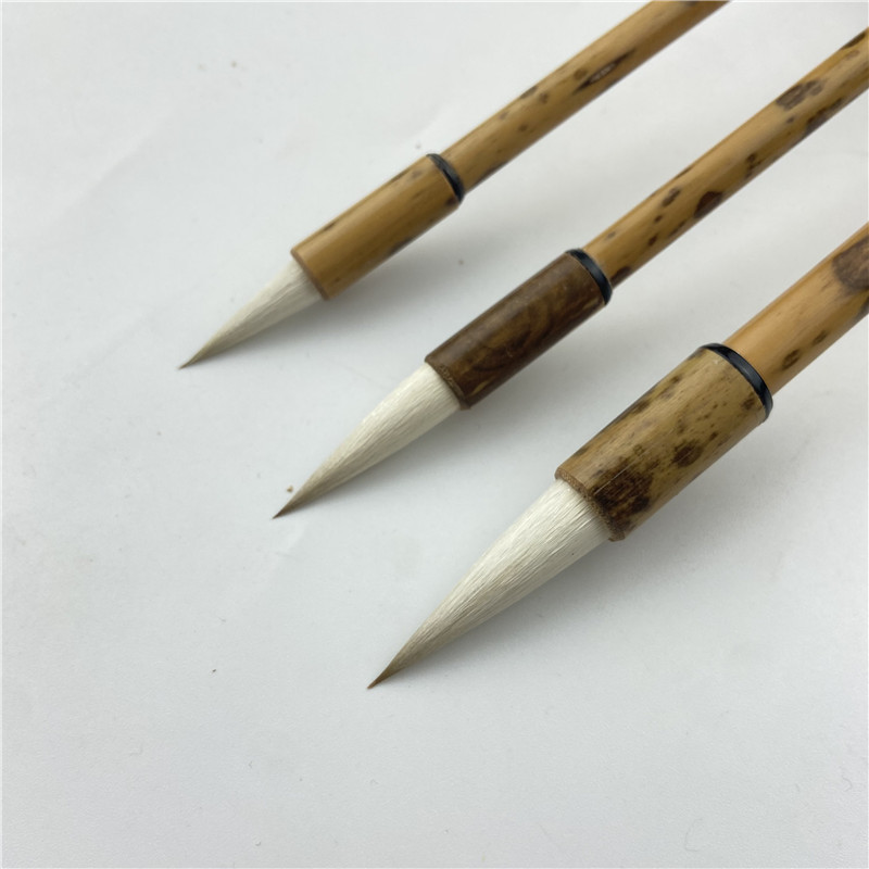 Mottled Bamboo Rod Doubled Both Writing Brush Calligraphy Practice Training Class Student Teacher Adult Use Writing Brush Calligraphy Materials Mottled Bamboo Rod Doubled Both Writing Brush Calligraphy Practice Training Class Student Teacher Adult Use Writing Brush Calligraphy Materials