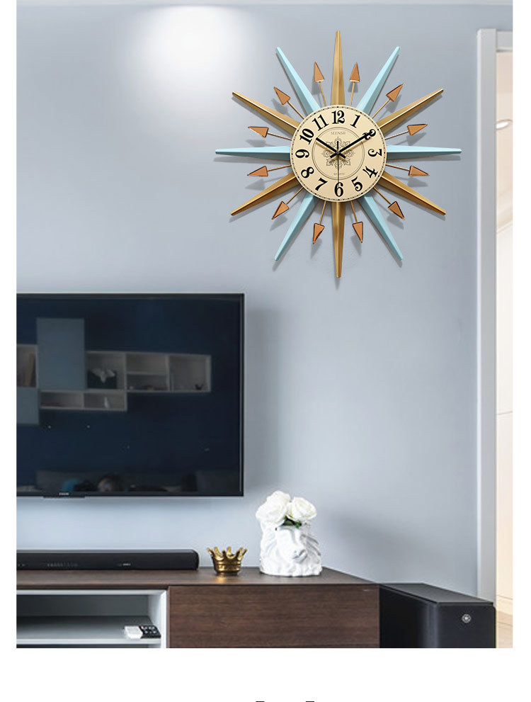 Wholesale Household Wall Clock Simple Nordic Light Luxury Wall Hanging Decoration Clock European Simple Mute Cross-Border Decorative Creative Clock Wholesale Household Wall Clock Simple Nordic Light Luxury Wall Hanging Decoration Clock European Simple Mute Cross-Border Decorative Creative Clock