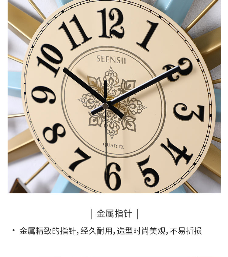Wholesale Household Wall Clock Simple Nordic Light Luxury Wall Hanging Decoration Clock European Simple Mute Cross-Border Decorative Creative Clock Wholesale Household Wall Clock Simple Nordic Light Luxury Wall Hanging Decoration Clock European Simple Mute Cross-Border Decorative Creative Clock