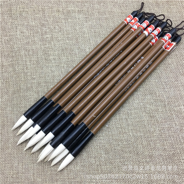 Factory Direct Supply Jiajian Big White Cloud Writing Brush Made of Goat's Hair Calligraphy and Painting Training Writing Brush Wholesale Factory Direct Supply Jiajian Big White Cloud Writing Brush Made of Goat's Hair Calligraphy and Painting Training Writing Brush Wholesale