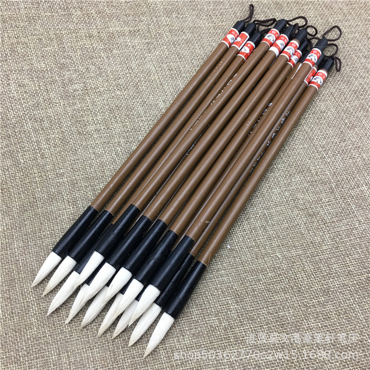 Factory Direct Supply Jiajian Big White Cloud Writing Brush Made of Goat's Hair Calligraphy and Painting Training Writing Brush Wholesale Factory Direct Supply Jiajian Big White Cloud Writing Brush Made of Goat's Hair Calligraphy and Painting Training Writing Brush Wholesale