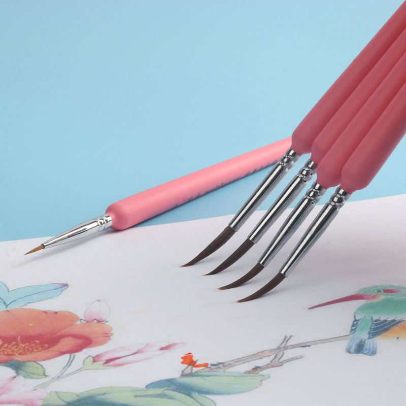 Weasel&#039;s Hair Delineating Brush Extra Fine Watercolor Gouache Acrylic Traditional Chinese Painting and Fine Brushwork Set Students Use Art Drawing Fine Writing Brush